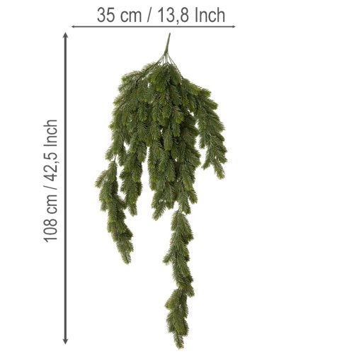 Artificial Pine Branch 108cm for Christmas and Home Decoration

```html
<h2>Artificial Pine Branch for Festive and Home Decoration</h2>

<p>This artificial pine branch, measuring 108cm in length, is a versatile and stylish decoration piece for your Christ | Floristik24.co.uk