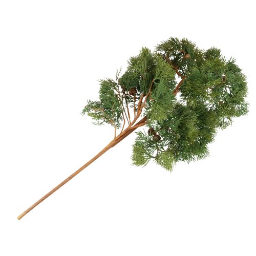 Product Fir branch artificial fir green cedar branch cones 85cm