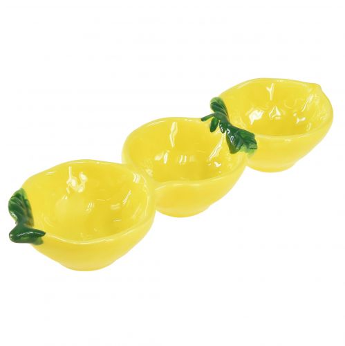 Tapas bowls ceramic lemon table decoration 28.5cm H4cm