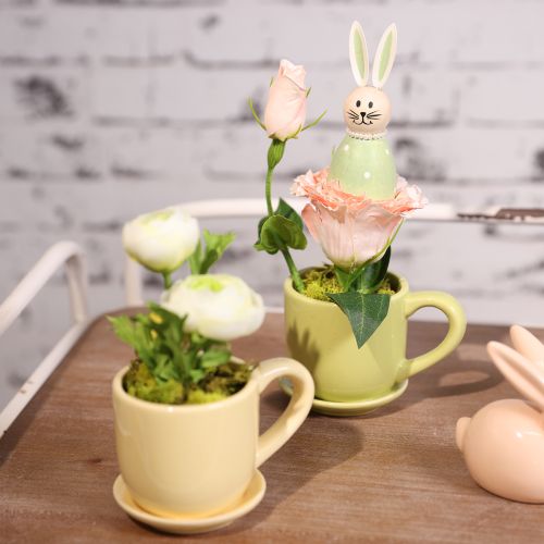 Product Coffee cup, decorative table decoration for a stylish room design with plants, 11cm, 3 pieces
