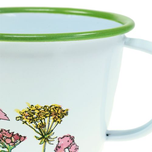 Product Deko cup plant pot enamelled Ø11cm H8cm