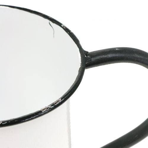 Floristik24 Planter cup made of metal vintage H13.5cm Ø15cm