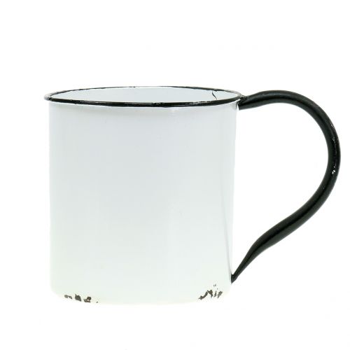 Floristik24 Planter cup made of metal vintage H13.5cm Ø15cm