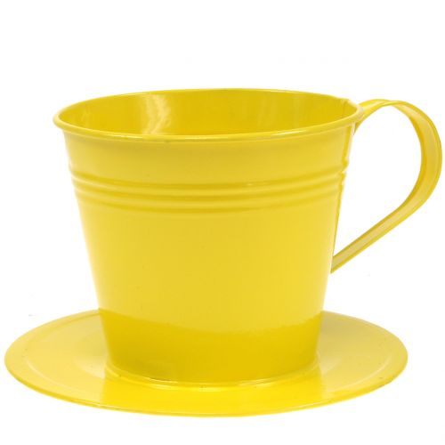 Floristik24 Cups of metal assorted colors Ø12cm H10cm 8pcs