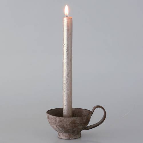 Floristik24 Decorative cup candle holder antique look patina Ø13cm H5.5cm