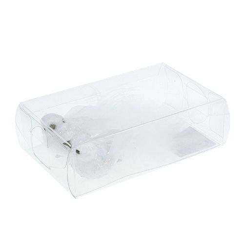 Product Dove on the clip white 14cm 2pcs