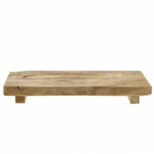 Floristik24 Wooden tray teak nature 29 × 15cm