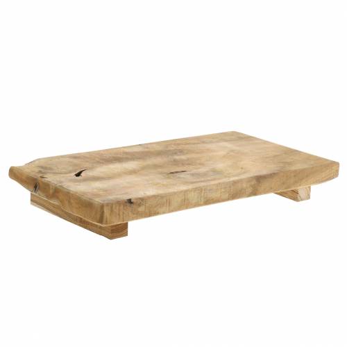 Floristik24 Wooden tray teak nature 29 × 15cm