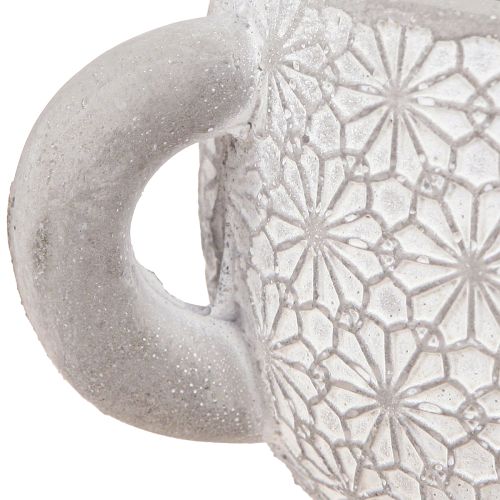 Product Teapot Decorative Ceramic Planter White Washed 16×10.5×8cm 3 pcs
