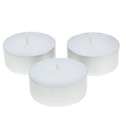 Floristik24 Tealight in aluminum dish Ø4cm 50pcs