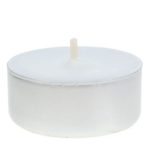 Floristik24 Tealight in aluminum dish Ø4cm 50pcs