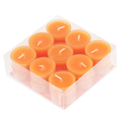 Floristik24 Tealights Orange 18 pcs