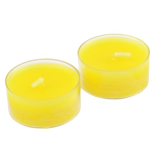Floristik24 Tealights Yellow 18 pcs