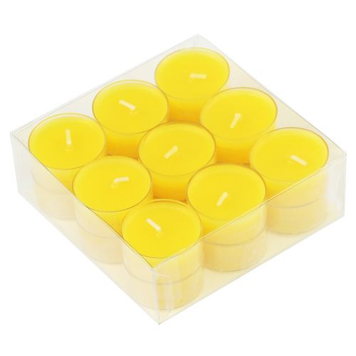 Floristik24 Tealights Yellow 18 pcs