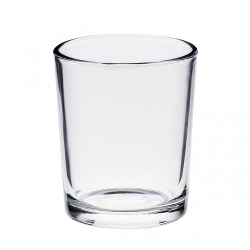 Floristik24 Tealight glasses clear Ø5cm H6.5cm 24pcs