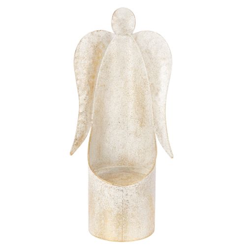 Golden Metal Angel Candle