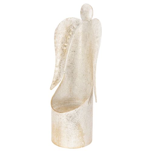 Golden Metal Angel Candle