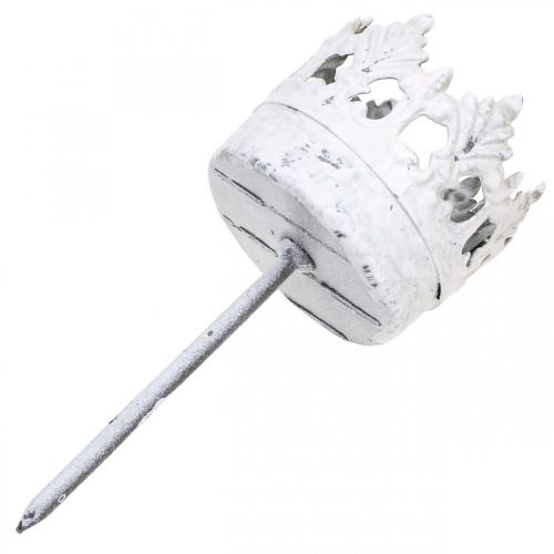 Product Tea light holder metal to plug in, candle holder crown Ø4.5cm