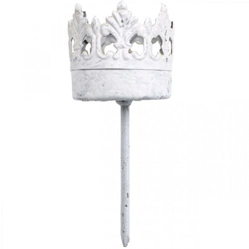 Product Tea light holder metal to plug in, candle holder crown Ø4.5cm