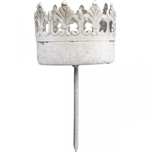 Product Tea light holder metal to plug in, candle holder crown Ø5.5cm