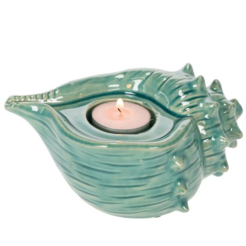 Product Tealight holder seashell decorative table candle bathroom living room 16cm