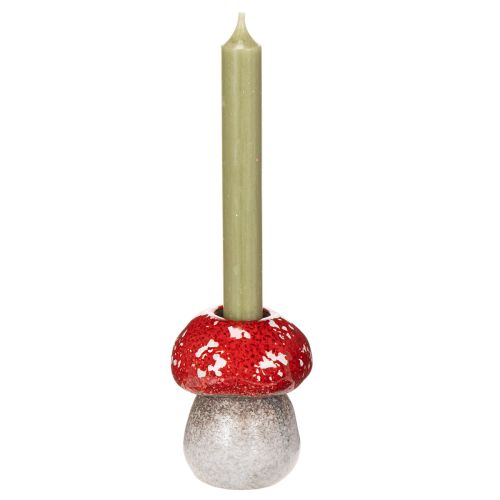 Decorative mushroom, fly agaric, tealight holder as table decoration, 9cm | Floristik24.co.uk