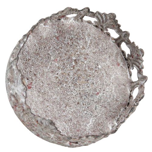 Product Tealight holder for sticking with candle glass grey Ø5.5cm 4pcs