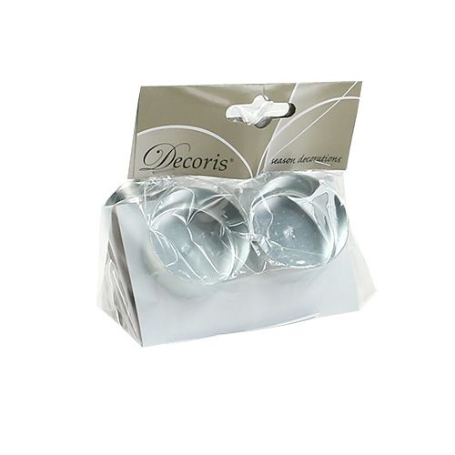 Floristik24 Tealight holder silver Ø4cm L7cm 4pcs