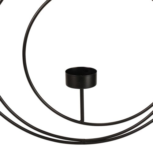 Floristik24 Tealight holder for hanging candlestick black Ø40cm