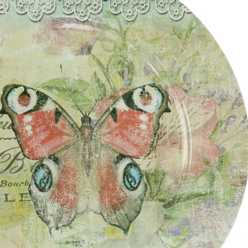 Product Decorative plate Vintage Butterfly Ø32,5cm