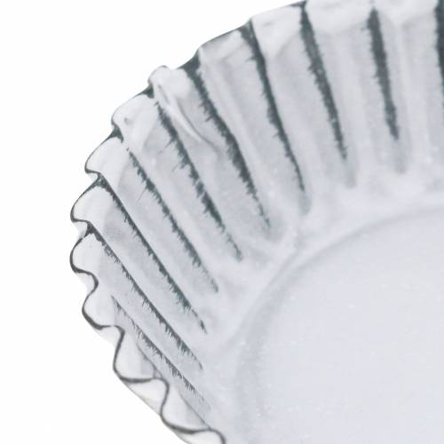 Product Decorative plate baking pan zinc white Ø10cm H2cm