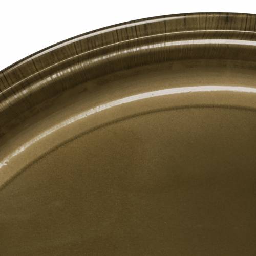 Floristik24 Decorative plate made of metal bronze with glaze effect Ø50cm