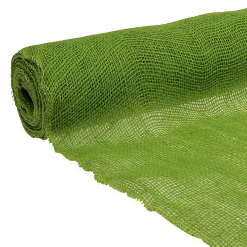 Floristik24 Tablecloth jute green 50cm x 910cm