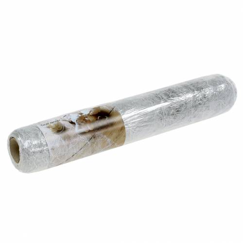 Floristik24 Table-top table runner silver 30cm 25m
