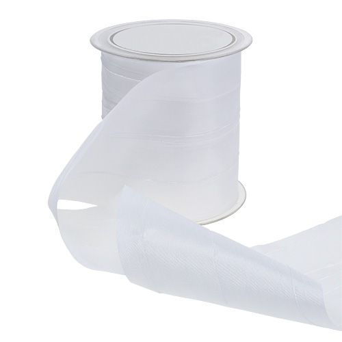 Floristik24 Table tape crash white 100mm 15m