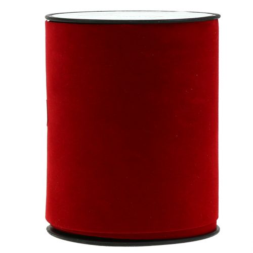 Floristik24 Table ribbon velvet ribbon red 100mm 8m