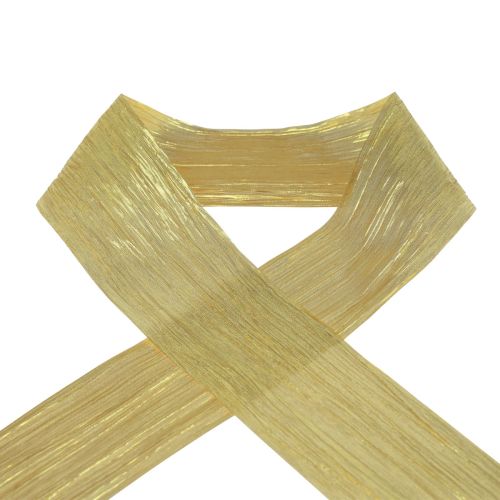Product Gift ribbon gold silk ribbon table ribbon 75mm 15m
