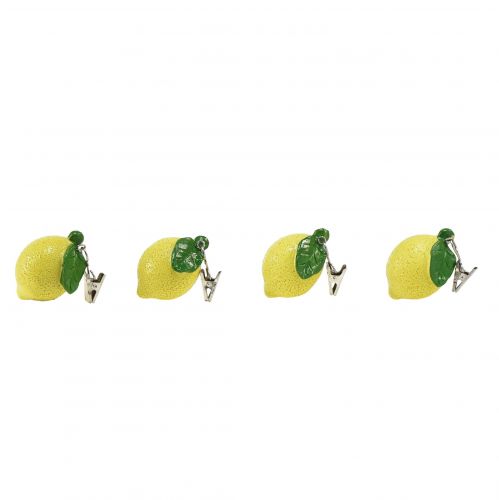 Floristik24 Tablecloth weight tablecloth clips lemons 5cm 4pcs