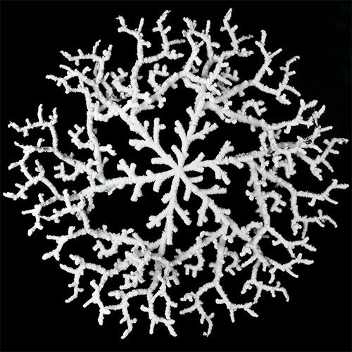 Table decoration branches with snow Ø40cm 1 pc