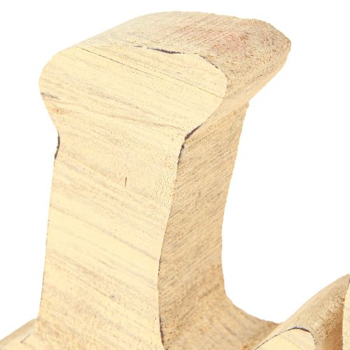 Product Table decoration wooden stand &quot;Love&quot; willow wood natural 60×19cm