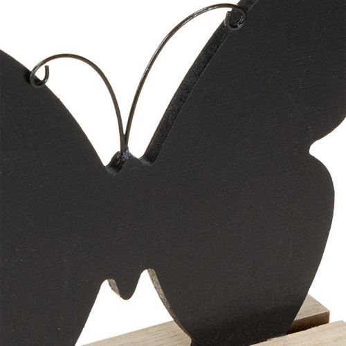 Product Table decoration wooden decoration butterfly black natural 15cm 6 pieces