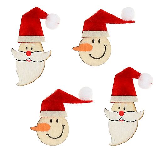 Table decoration Santa, snowman 4-5cm 12 pcs
