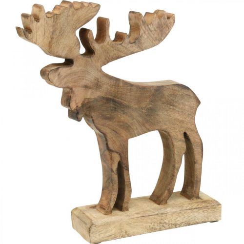 Floristik24 Table decoration Christmas deco elk wooden stand deco deer H27.5cm