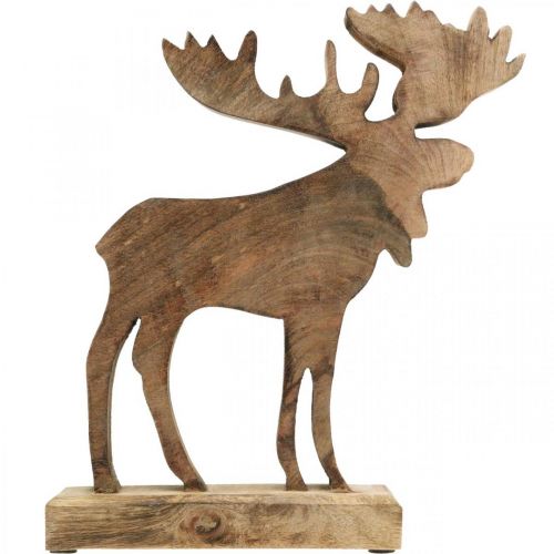 Floristik24 Table decoration Christmas deco elk wooden stand deco deer H27.5cm
