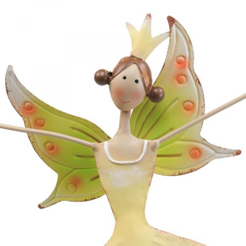 Product Table decoration spring flower elf fairy metal decoration 25x10x37.5cm