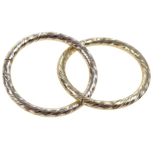Floristik24 Table decoration wedding wedding rings decorative rings gold Ø2cm 50 pieces