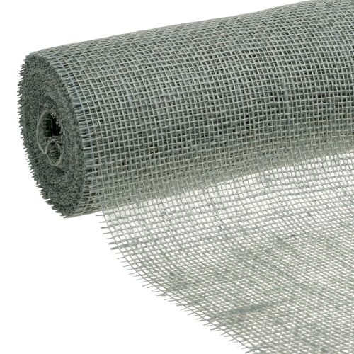 Product Table runner jute ribbon blue gray 30cm 10m