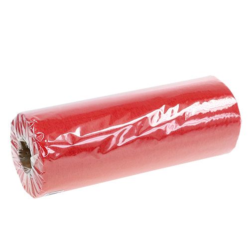 Floristik24 Table runner fleece red 23cm 25m