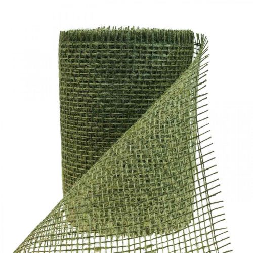 Table runner jute jute tape table tape olive green W15cm L10m