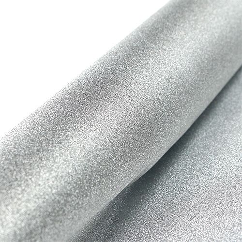 Floristik24 Table runner silver 50cm 3m